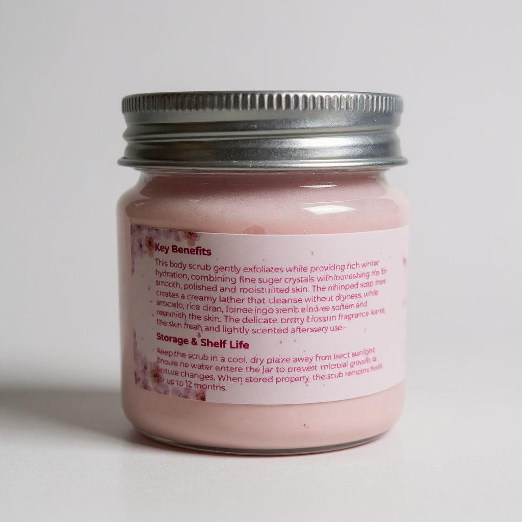 Cherry Blossom Whip Silk Scrub